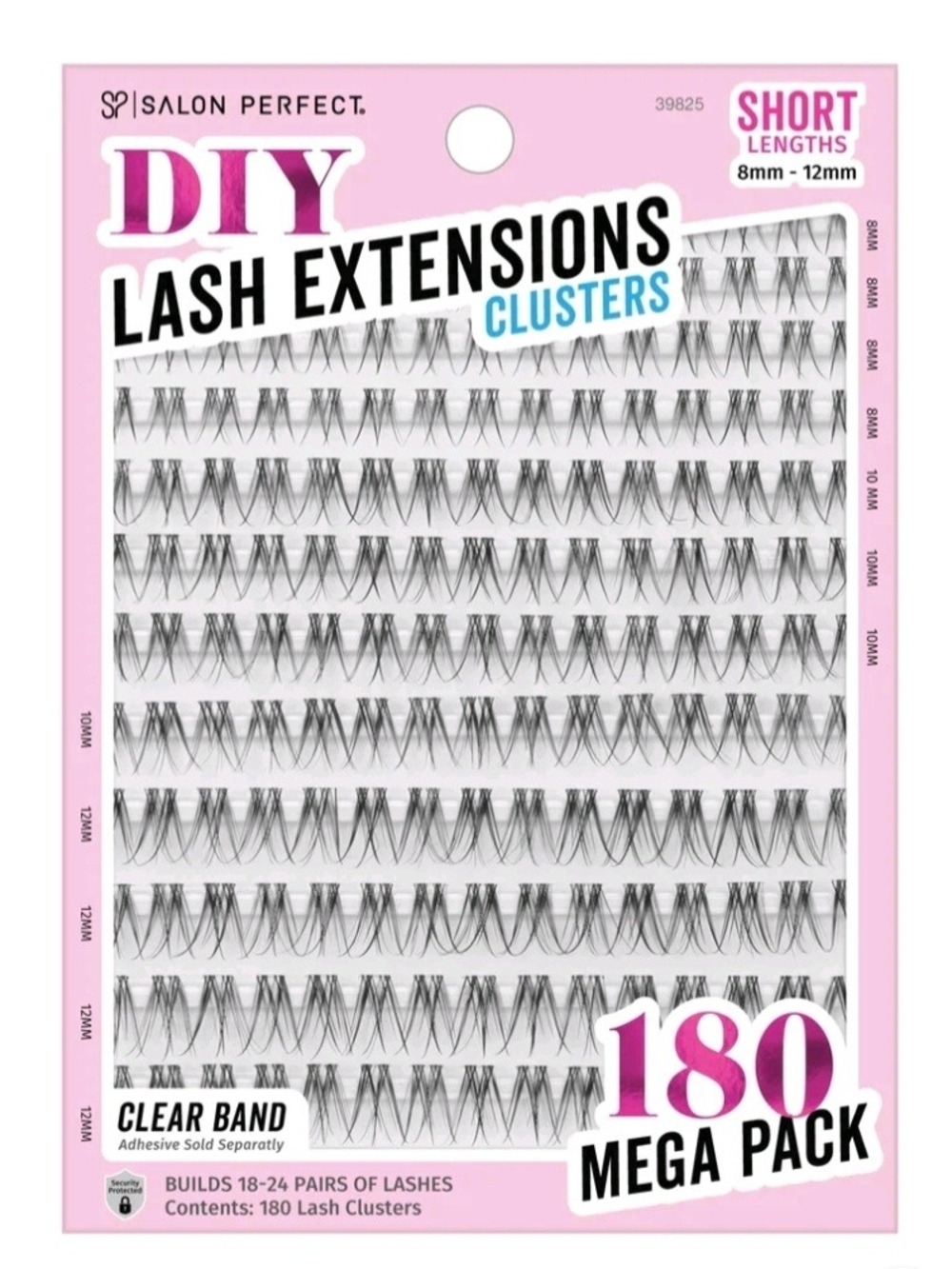 DIY Short Black Lash Extensions Clusters - 180 Mega Pack